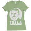 nikola tesla (2) Ladies Fitted T-Shirt
