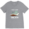 i speak fluent sarcazm V-Neck Tee