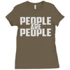 people are people Ladies Fitted T-Shirt