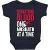 donating blood one mosquito funny Baby Bodysuit