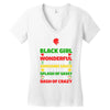 i'm not just a black girl Women's V-Neck T-Shirt