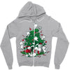cat tree Zipper Hoodie