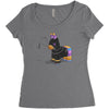 hit me Women's Triblend Scoop T-shirt