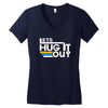 lets hug it out Women's V-Neck T-Shirt