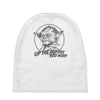 yoda funny slogan retro movie Baby Beanies