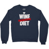 wine diet challenge accepted Crewneck Sweatshirt
