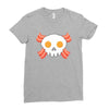 Bacon Egg Skull Ladies Fitted T-Shirt