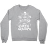 You Cant Scare Me I am Biker Grandpa Crewneck Sweatshirt