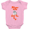 Sleeps With Shih Tzu Baby Onesie