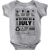 Born In July Baby Onesie