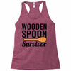 wooden spoon survivor (2) Racerback Tank