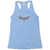 uomo batman bruce wayne logo stampa argento cinema&amp;tv Racerback Tank