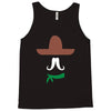 ladies sombrero  funny retro mexico mustache designer Tank Top