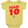 team 10 red Baby Onesie