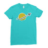 vintage space Ladies Fitted T-Shirt