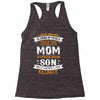 Super Cool Mom Of A Freaking Awesome Son Racerback Tank
