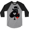 poker hat ace of spades 3/4 Sleeve Shirt