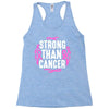 strong than cancer Racerback Tank