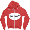 got boar Zipper Hoodie