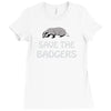save the badgers Ladies Fitted T-Shirt