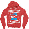 It's A Poppy Thing Zipper Hoodie