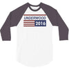 underwood 2016 flag house of cards 3/4 Sleeve Shirt