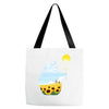 totoro sunflower Tote Bags
