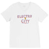 electro city V-Neck Tee