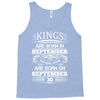 Real Kings Are Born On September 30 Tank Top