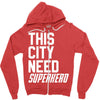 this city need superhero Zipper Hoodie