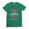 I'm Your Mother's Day Gift Dad Says You're Welcome Baby Girl Ladies Fitted T-Shirt