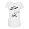 beach umbrella Maternity Scoop Neck T-shirt