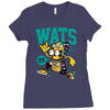 wats (2) Ladies Fitted T-Shirt
