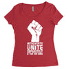 introverts unite separately in your own homes Women's Triblend Scoop T-shirt