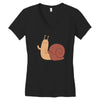 snail Women's V-Neck T-Shirt