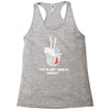 they're only noodles Racerback Tank