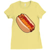 hotdogs on a bun Ladies Fitted T-Shirt