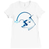 out baby fished Ladies Fitted T-Shirt