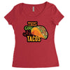 this girl likes tacos Women's Triblend Scoop T-shirt