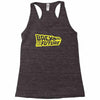 retro back to the future Racerback Tank