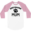 greyhound mum 3/4 Sleeve Shirt