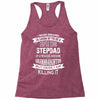 Super Cool Stepdad Of A Freaking Awesome Granddaughter Racerback Tank