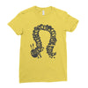 greedy caterpillar Ladies Fitted T-Shirt