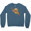 women's sugar skull purple Crewneck Sweatshirt