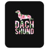 dachshund floral Mousepad