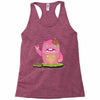 mrs yetti and her poops Racerback Tank