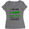 camp director Women's Triblend Scoop T-shirt
