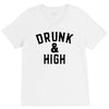Drunk And High V-Neck Tee