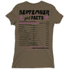 September Girl Facts Virgo Ladies Fitted T-Shirt