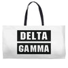 Delta Gamma Black Weekender Totes